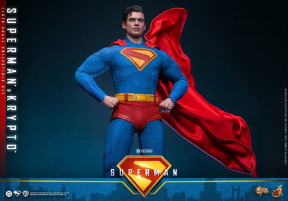 Superman (2025) & Krypto Sixth Scale Figure Set By Hot Toys