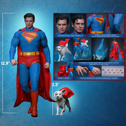 Superman (2025) & Krypto Sixth Scale Figure Set By Hot Toys