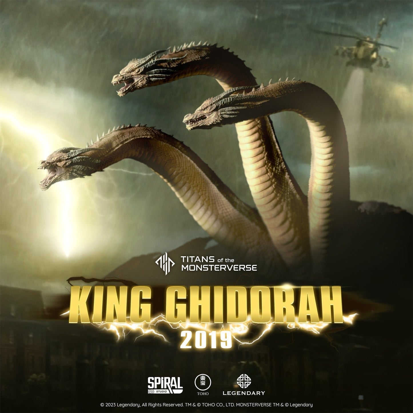King Ghidorah (2019) Titans of the Monsterverse Statue by Spiral Studio