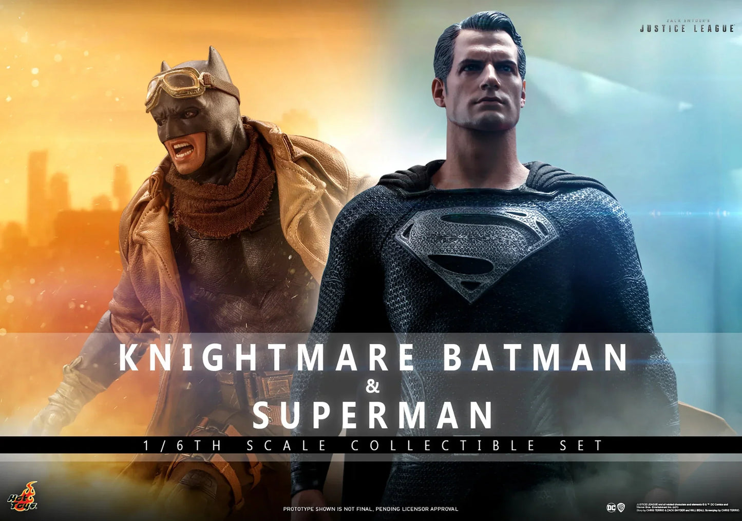 KNIGHTMARE BATMAN AND SUPERMAN Sixth Scale Figure Set By Hot Toys