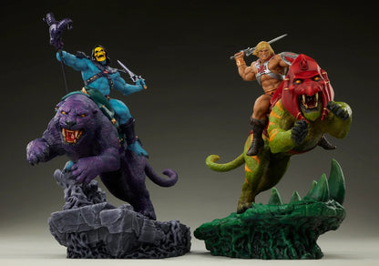 Skeletor & Panthor Classic Deluxe Statue By Tweeterhead