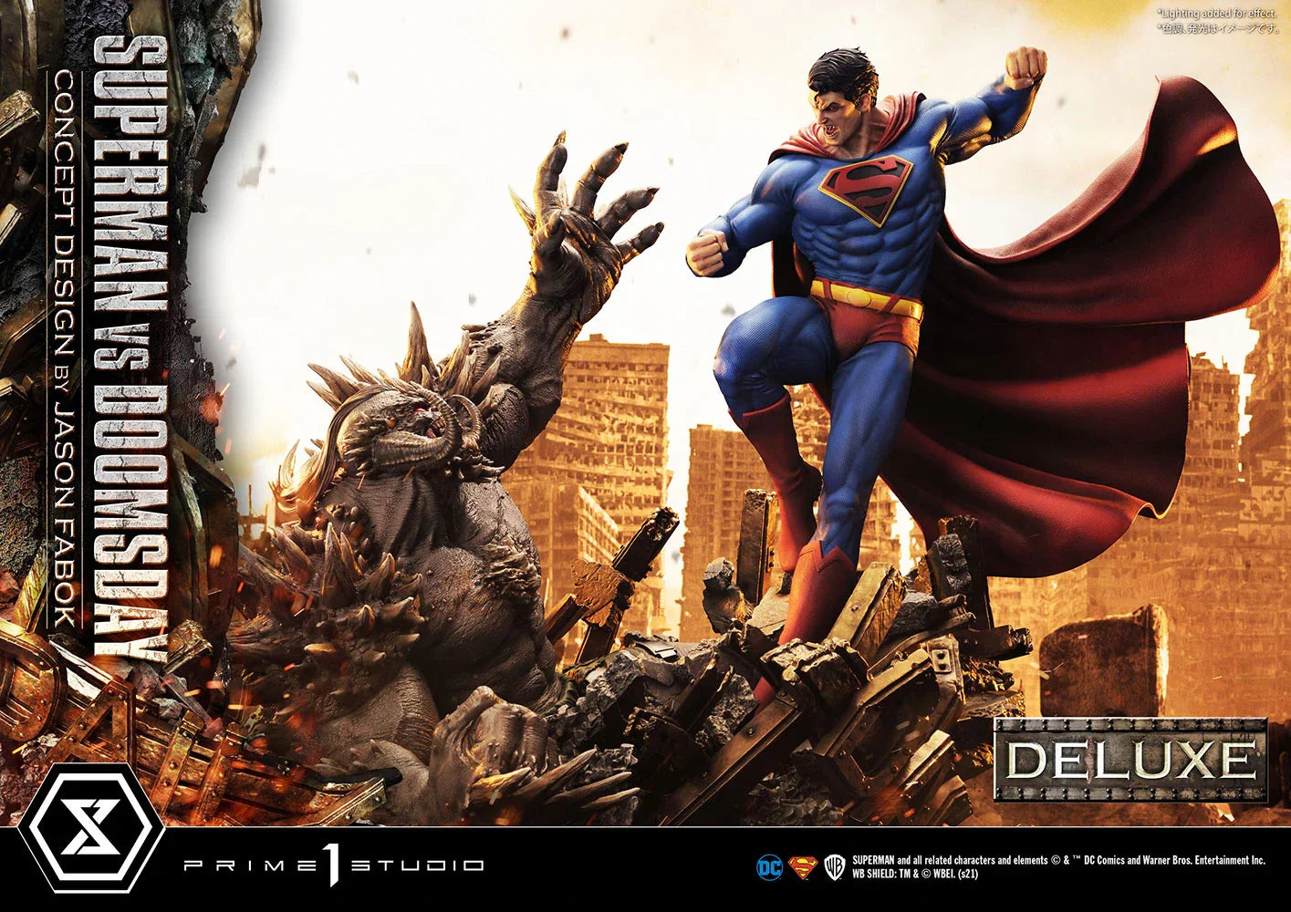SUPERMAN VS DOOMSDAY (DELUXE VERSION) Statues by Prime 1 Studio