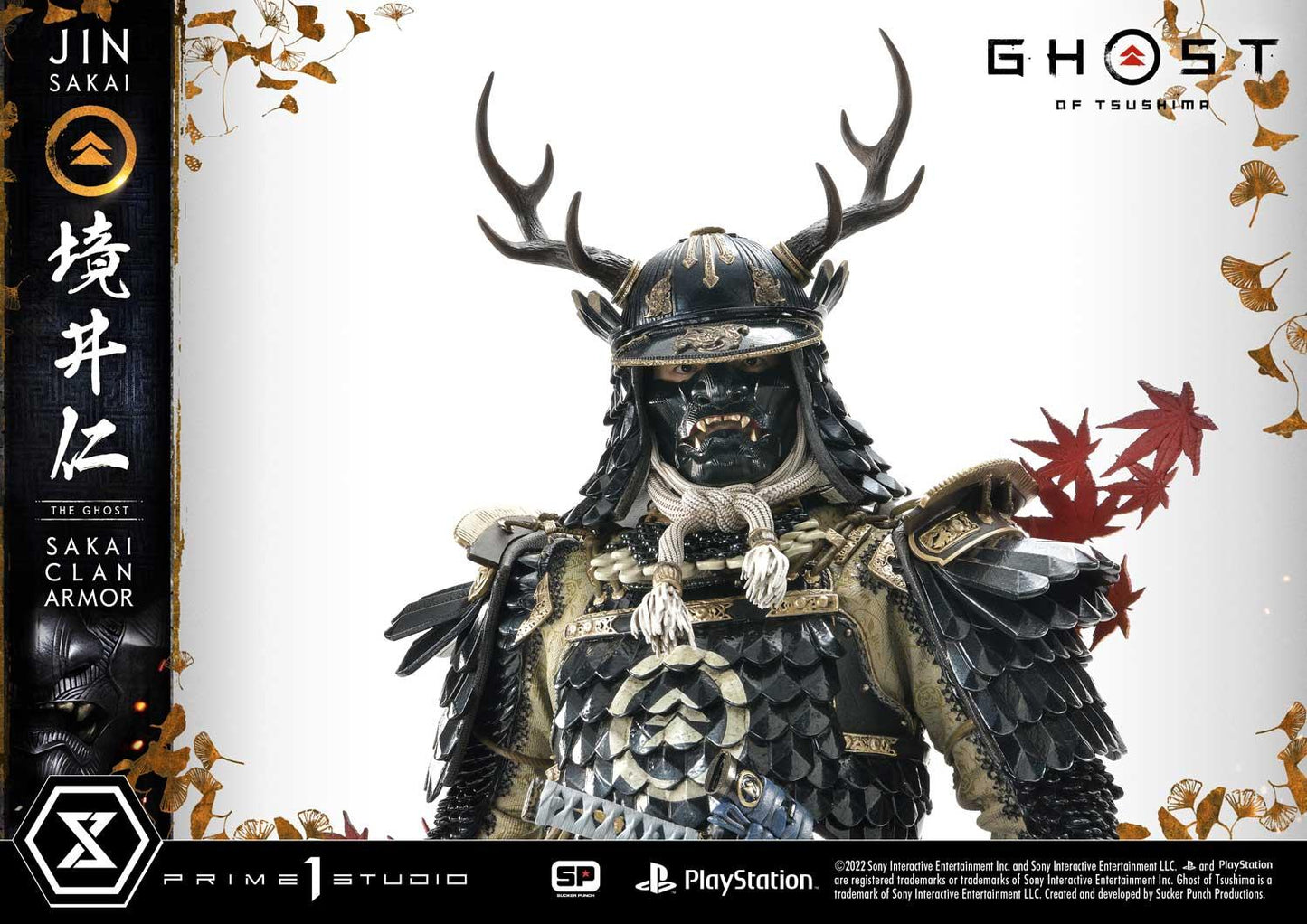 Ghost of Tsushima Jin Sakai The Ghost Sakai Clan Armor Statue by Prime1 Studio