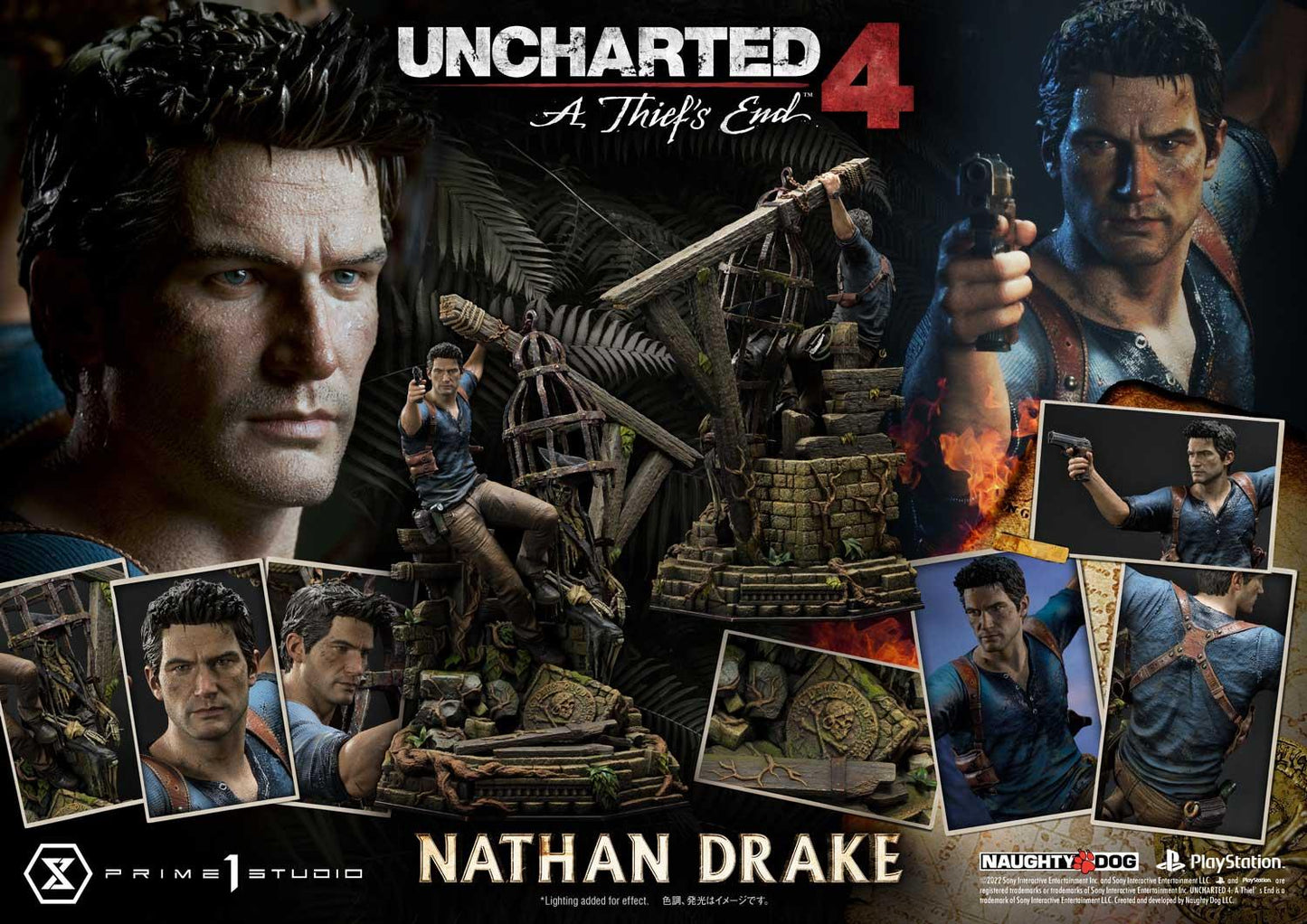 Uncharted 4: A Thief's End Nathan Drake DX Statue by Prime 1 Studio